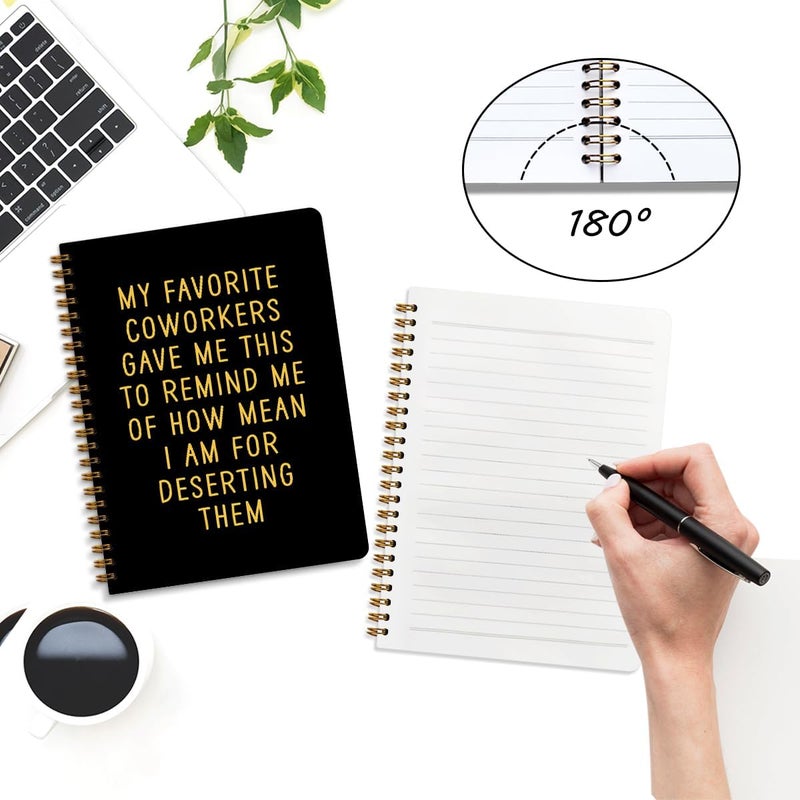 CQM Farewell Gifts for Coworkers Hardcover Spiral Notebooks, My Favorite Coworkers Gave Me This Notebook College Ruled, Coworker Leaving Gift, Sarcastic Farewell Gift, Goodbye Gifts for Coworkers - Image 3